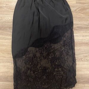 Elegant Black Lace Skirt